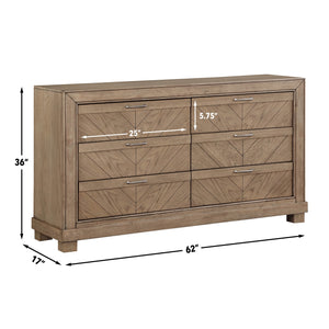 Steve Silver Montana Dresser & Mirror Set In Weathered Sand