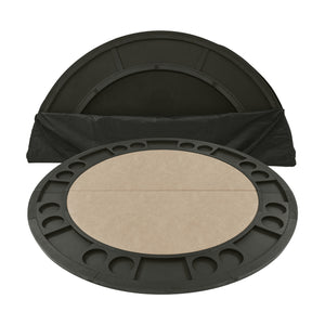 Steve Silver Rylie Counter-Height Table With Game Top In Black Finish With Sand Faux-Leather