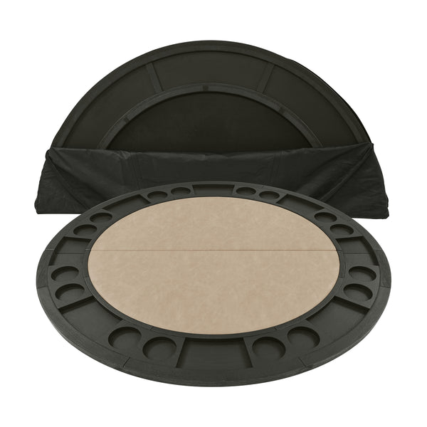 Steve Silver Rylie Counter-Height Table With Game Top In Black Finish With Sand Faux-Leather