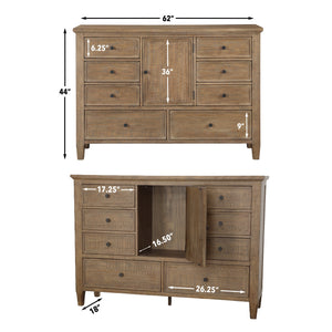 Steve Silver Riverdale Driftwood Dresser & Mirror Set