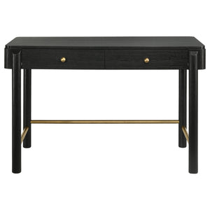 Coaster Arini 2-Piece Makeup Vanity Table & Mirror Set Black