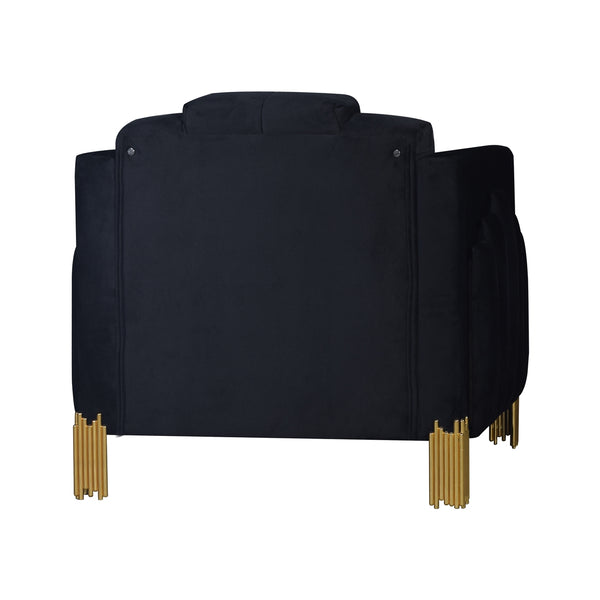 New Classic Empire Lighted Chair in Black