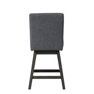 New Classic High Line Swivel Upholstered Counter-Height Chair in Gray