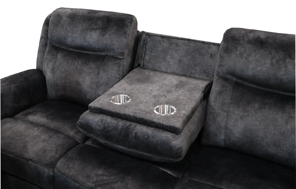 New Classic Park City Sofa with Power Footrest in Slate