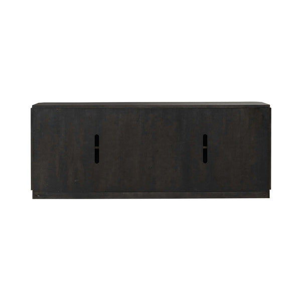 Liberty Furniture City View Coffee Bean 82-Inch TV Console with Adjustable Shelves