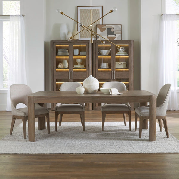 Liberty Furniture South Bend Burnished Clay 2-Piece Bunching Display Cabinet Set with LED Lighting