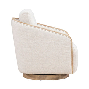 Liberty Furniture Nora Nathan Ginger Fabric Upholstered Swivel Accent Chair