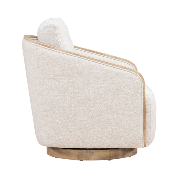 Liberty Furniture Nora Nathan Ginger Fabric Upholstered Swivel Accent Chair