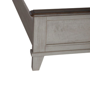 Liberty Furniture Ivy Hollow Weathered Linen With Dusty Taupe Tops California King Panel Bed