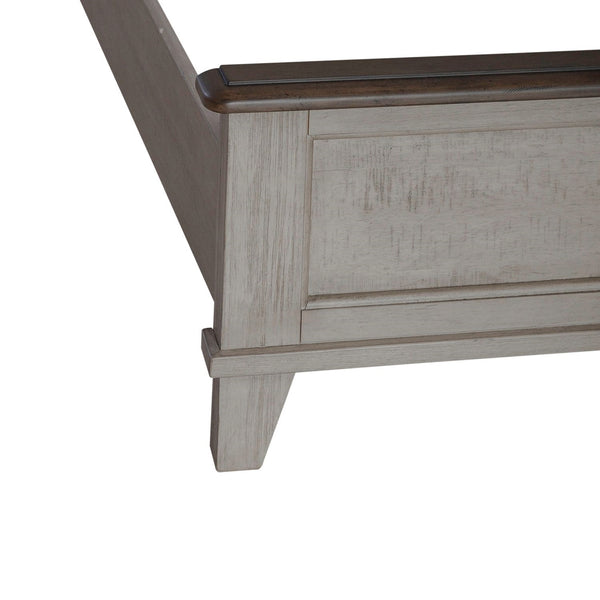 Liberty Furniture Ivy Hollow Weathered Linen With Dusty Taupe Tops California King Panel Bed