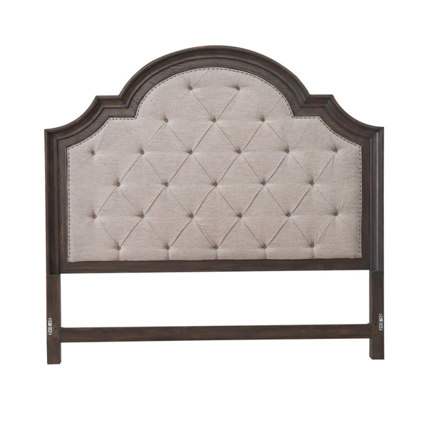 Liberty Furniture Paradise Valley Saddle Brown California King Upholstered Bed