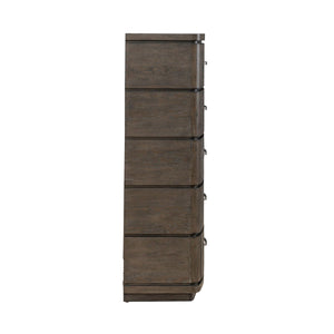Liberty Furniture Cascade Falls Satin Espresso 5-Drawer Chest with French & English Dovetail Construction