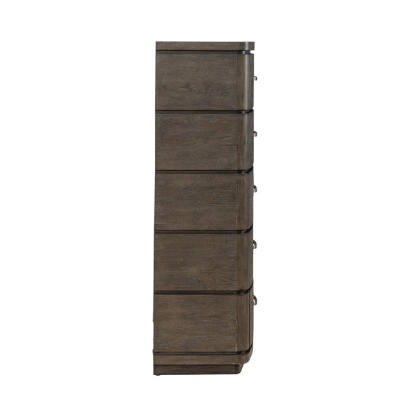 Liberty Furniture Cascade Falls Satin Espresso 5-Drawer Chest with French & English Dovetail Construction