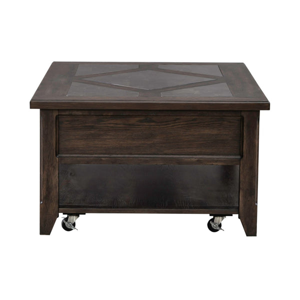 Liberty Furniture Paradise Valley Saddle Brown 3-Piece Rectangular Cocktail Table & 2 End Tables Set