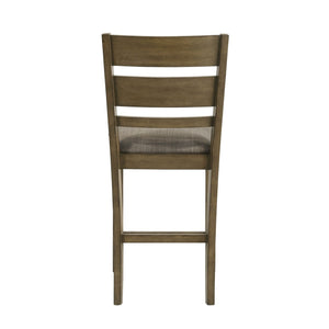 Liberty Furniture Brook Bay Sandstone Slat Back Upholstered Counter Chair