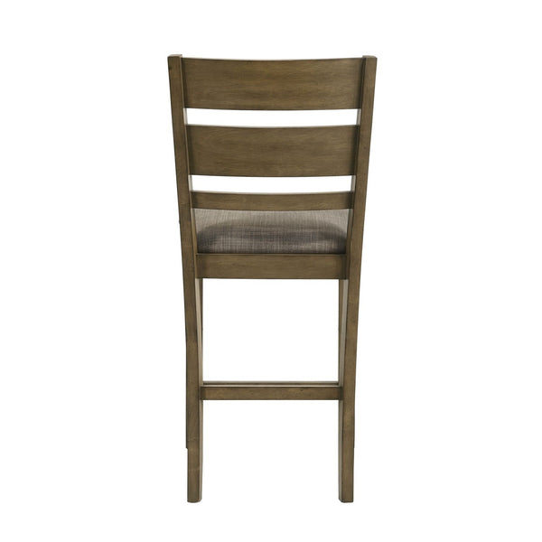 Liberty Furniture Brook Bay Sandstone Slat Back Upholstered Counter Chair