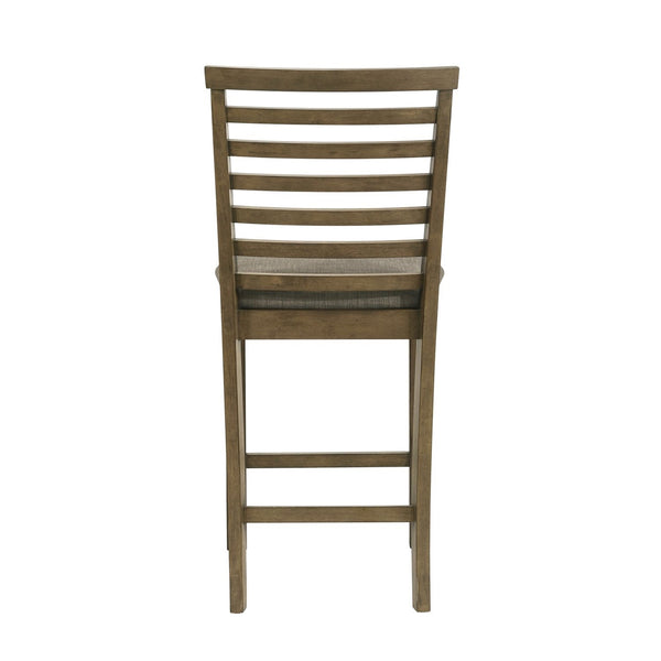 Liberty Furniture Brook Bay Sandstone Upholstered Ladderback Counter Chair