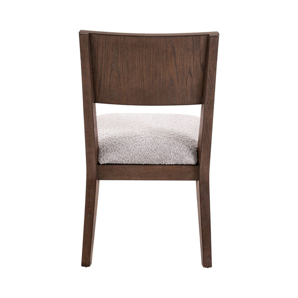 Liberty Furniture Cascade Falls Satin Espresso Panel Back Upholstered Side Chair