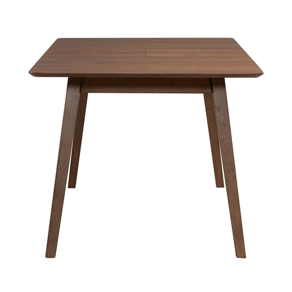 Liberty Furniture Space Savers Satin Walnut 7-Piece Casual Dining Leg Table & 4 Upholstered Side Chairs Set