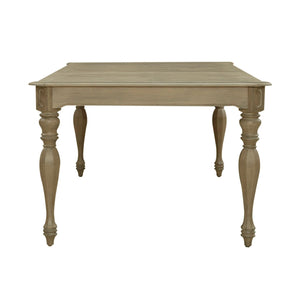 Liberty Furniture Magnolia Manor Weathered Bisque 7-Piece Rectangular Table & 6 Splat Back Upholstered Side Chairs Set