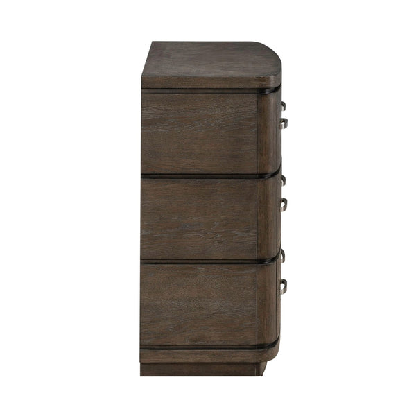 Liberty Furniture Cascade Falls Satin Espresso 9-Drawer Dresser with Starburst Veneer Pattern Top