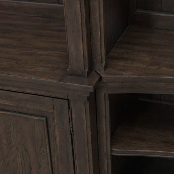 Liberty Furniture Paradise Valley Saddle Brown Entertainment Center with Piers & LED Lighting
