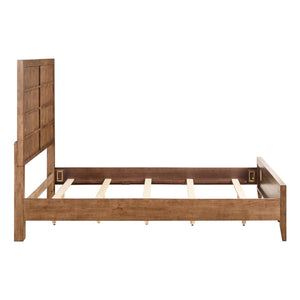 Liberty Furniture Shaker Lakes Harvest Brown King Panel Bed with Framed Center Panels