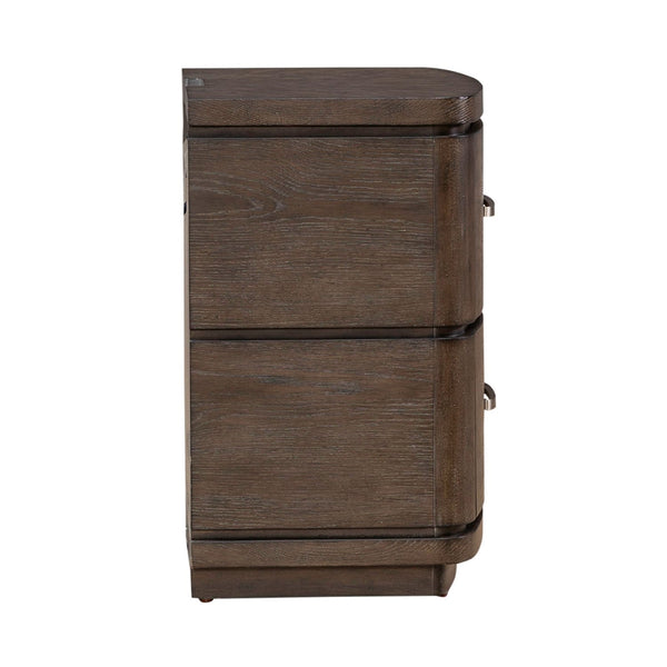 Liberty Furniture Cascade Falls Satin Espresso Nightstand With Charging Station