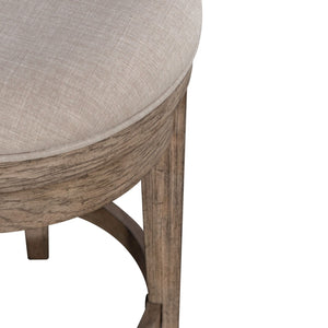 Liberty Furniture City Scape Burnished Beige Upholstered Swivel Console Stool