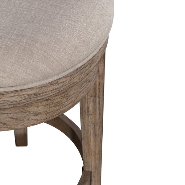 Liberty Furniture City Scape Burnished Beige Upholstered Swivel Console Stool