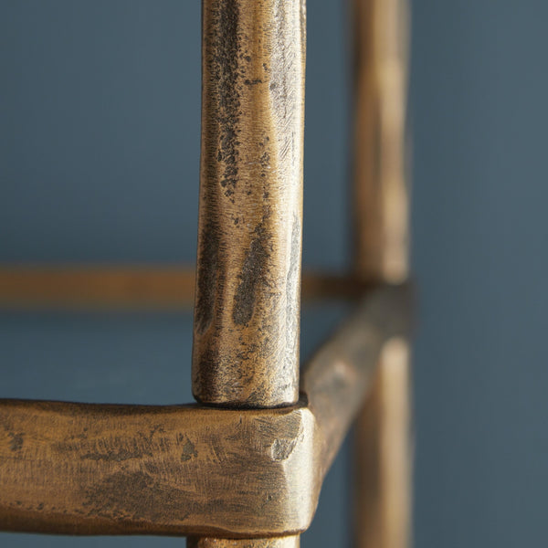 Ryandale Bookcase Antique Brass Finish