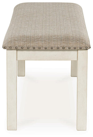 Robbinsdale 48-Inch Upholstered Dining Bench Antique White