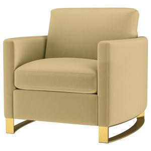 Coaster Corliss Upholstered Curved Track Arm Chair Camel