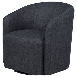 Coaster Mossbrook Fabric Upholstered Swivel Accent Chair Anthracite