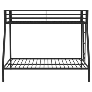 Coaster Alevera Metal Twin Over Full Bunk Bed With Ladder Black