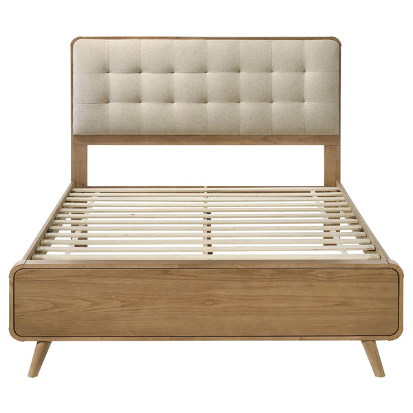 Coaster Robyn Wood California King Platform Bed Light Ash