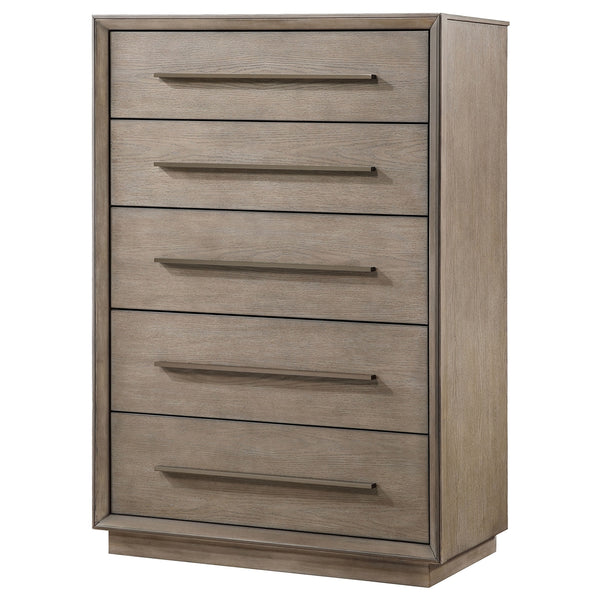 Coaster Durango 5-Drawer Bedroom Chest Taupe Oak