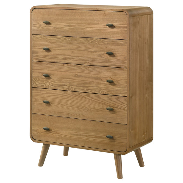 Coaster Robyn 5-Drawer Bedroom Chest Of Drawers Light Ash