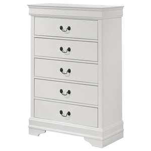 Coaster Louis Philippe 5-Drawer Bedroom Chest White