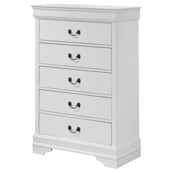 Coaster Louis Philippe 5-Drawer Bedroom Chest White