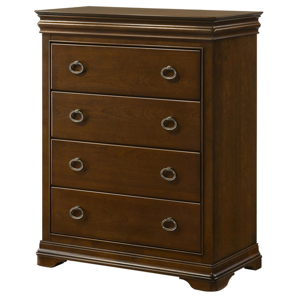 Coaster Garland 4-Drawer Bedroom Chest Of Drawers Brown Cherry