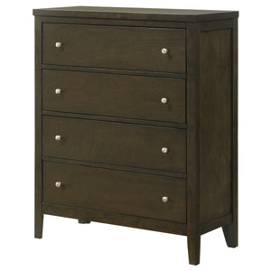 Coaster Wilkes 4-Drawer Chest Of Drawers Dark Cocoa