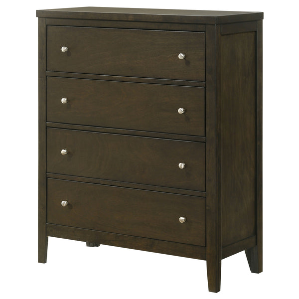 Coaster Wilkes 4-Drawer Chest Of Drawers Dark Cocoa