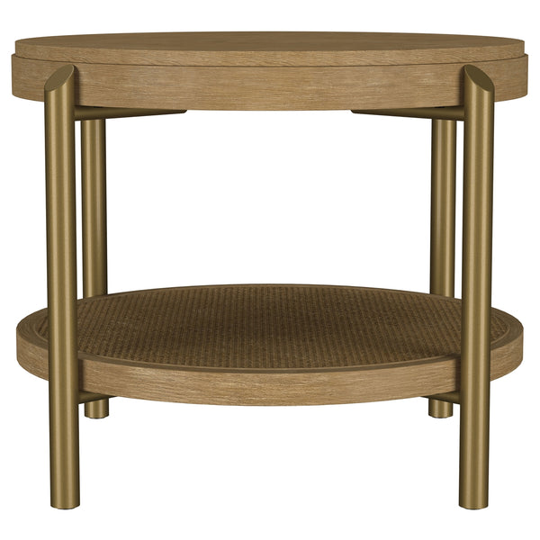 Coaster Arini 3-Piece Round Coffee & End Table Set Sand Wash