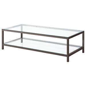 Coaster Trini 2-Piece Coffee & End Table Set Black Nickel