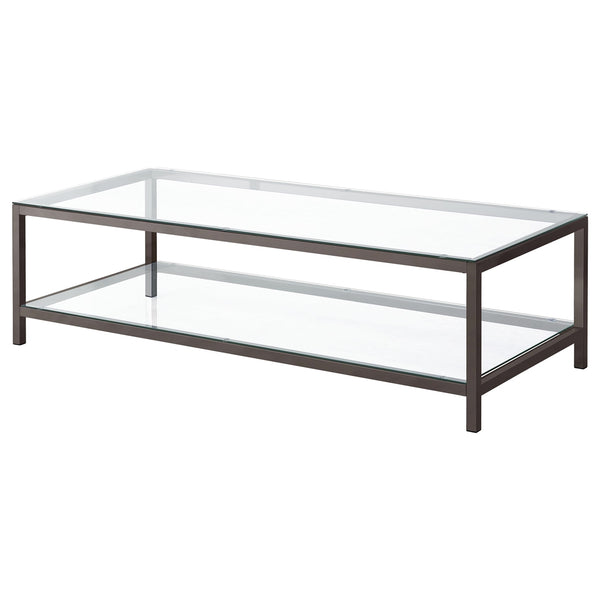 Coaster Trini 2-Piece Coffee & End Table Set Black Nickel