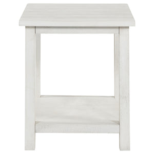Coaster Payne 3-Piece Coffee & End Table Set Distressed White