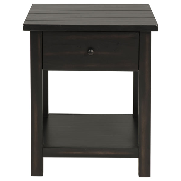 Coaster Payne 2-Piece Coffee & 1-Drawer End Table Set Java