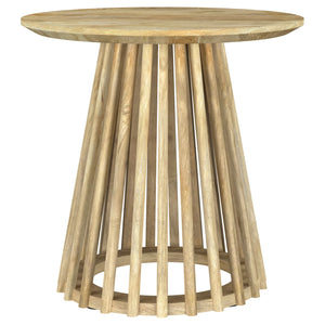 Coaster Touhy 2-Piece Round Coffee & End Table Set Natural Mango
