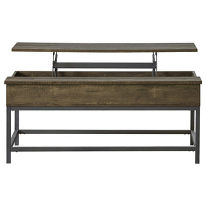 Coaster Byers 3-Piece Lift Top Coffee & End Table Set Brown Oak